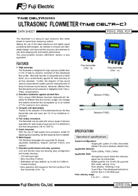 Thumbnail of document Data Sheet - FSV Ultrasonic Flow Meter